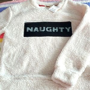 Soft fluffy white sweater